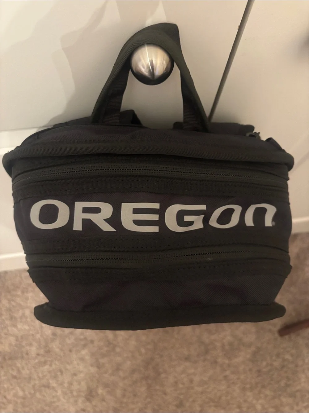 Nike Men's Black & Gray Graphic Backpack - Team Issued Oregon Ducks